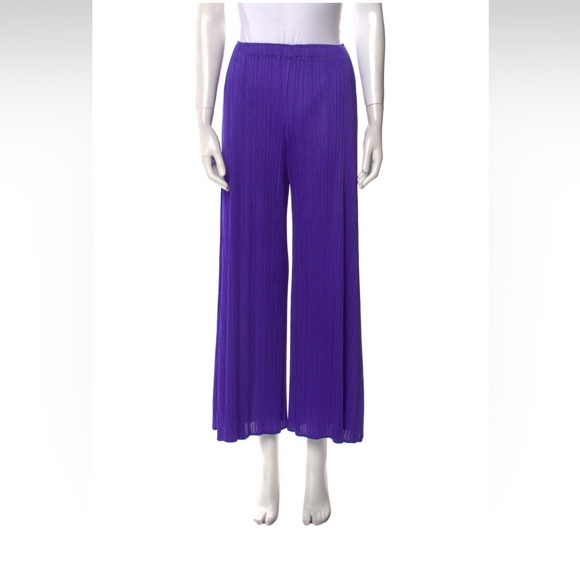Issey Miyake Purple Boot Cut Pants